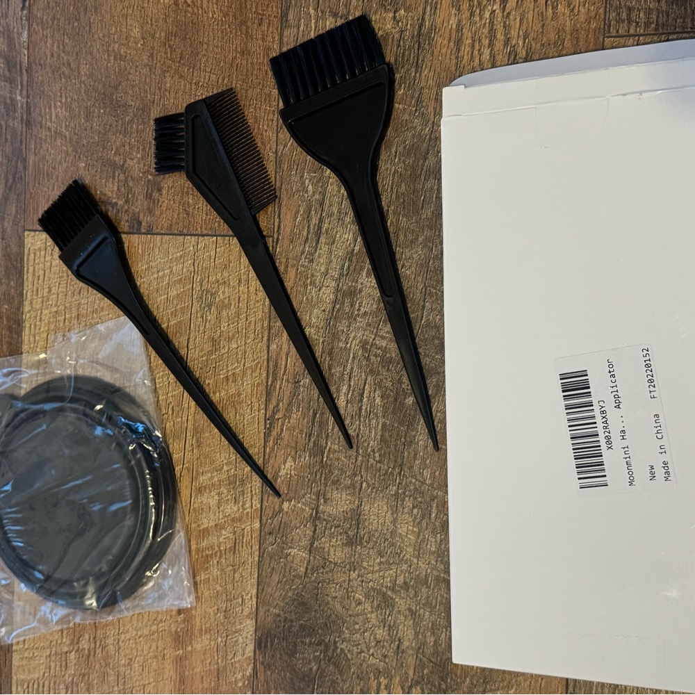 Black Hair Dye Brush Set